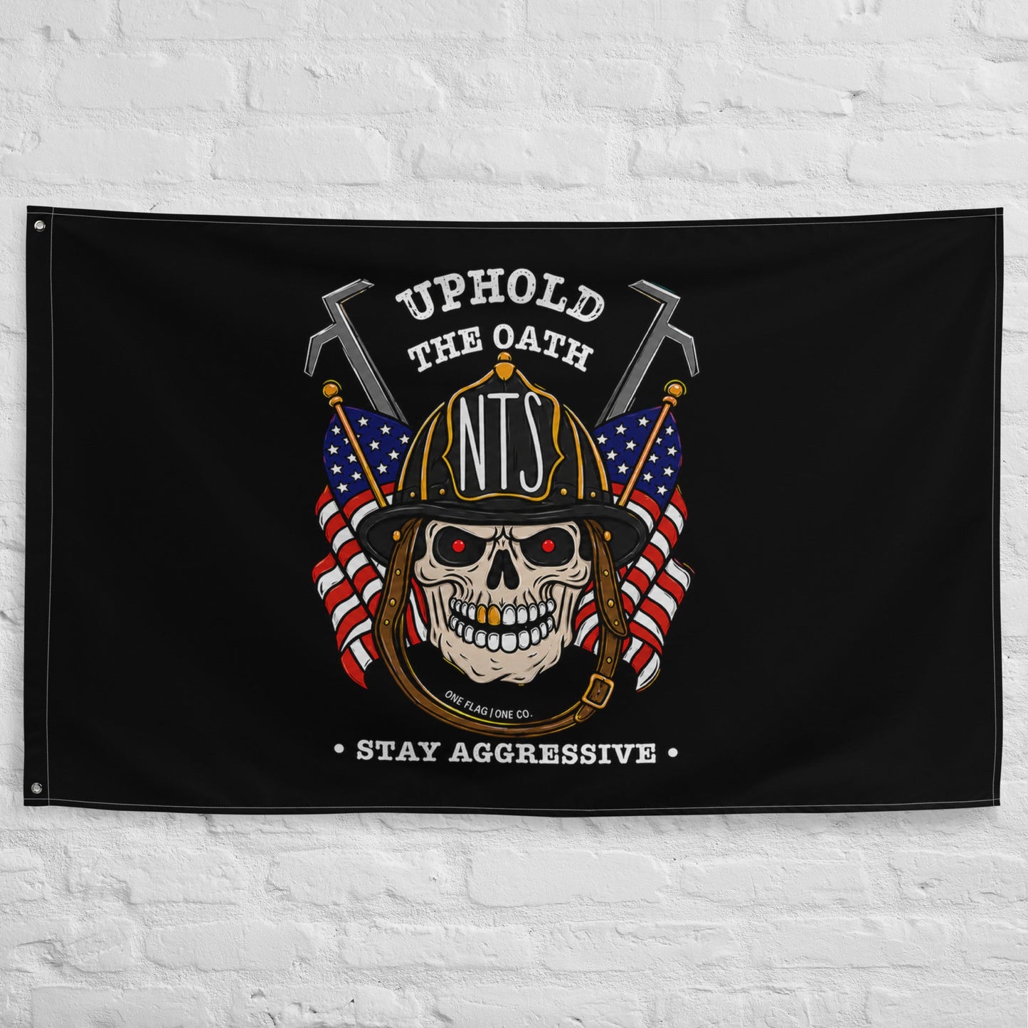 Stay Aggressive Flag