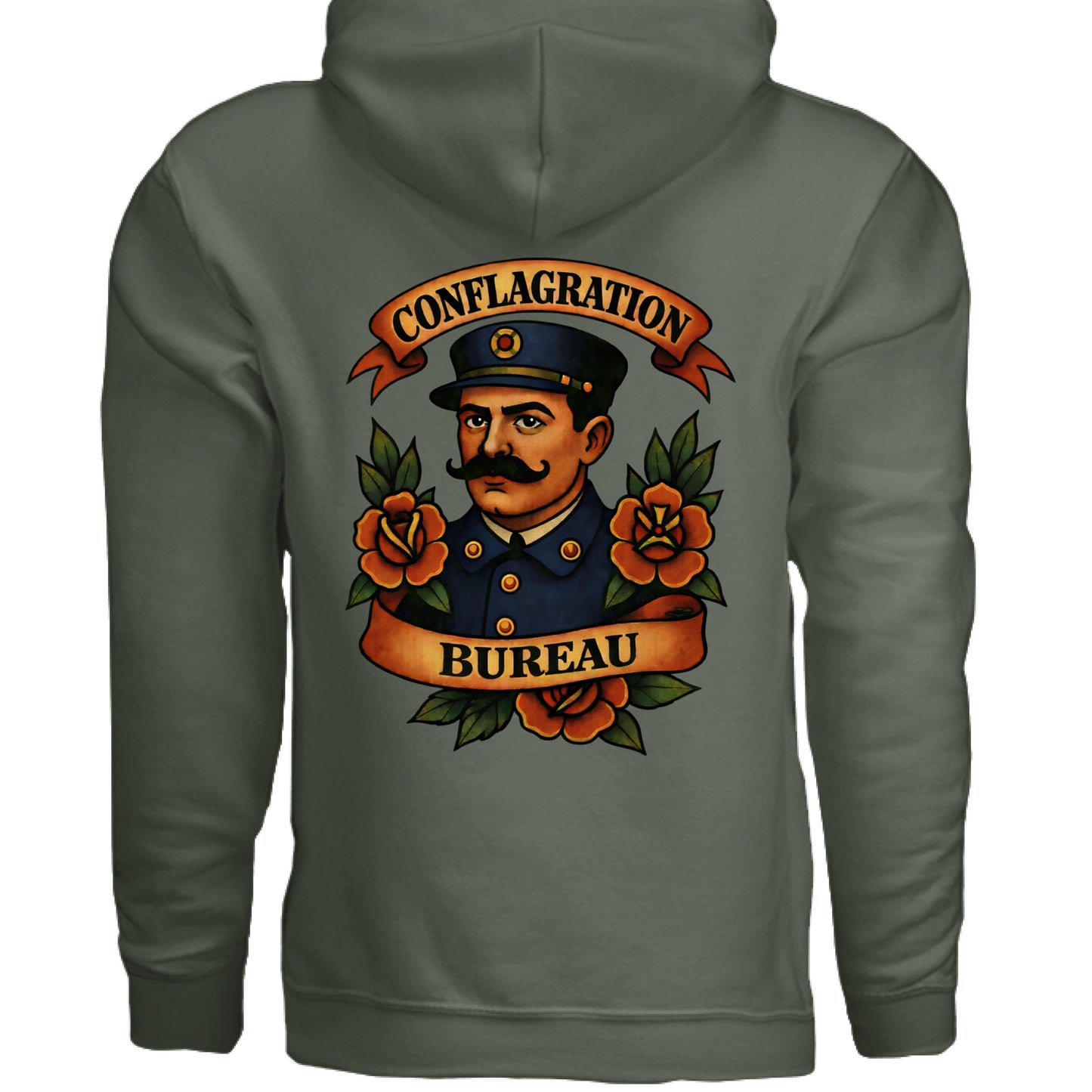 MILITARY GREEN - BACK