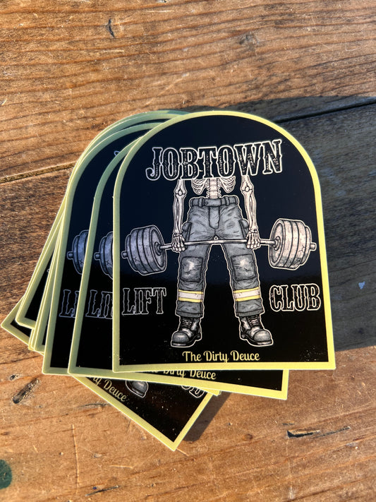 Jobtown Lift Club Sticker