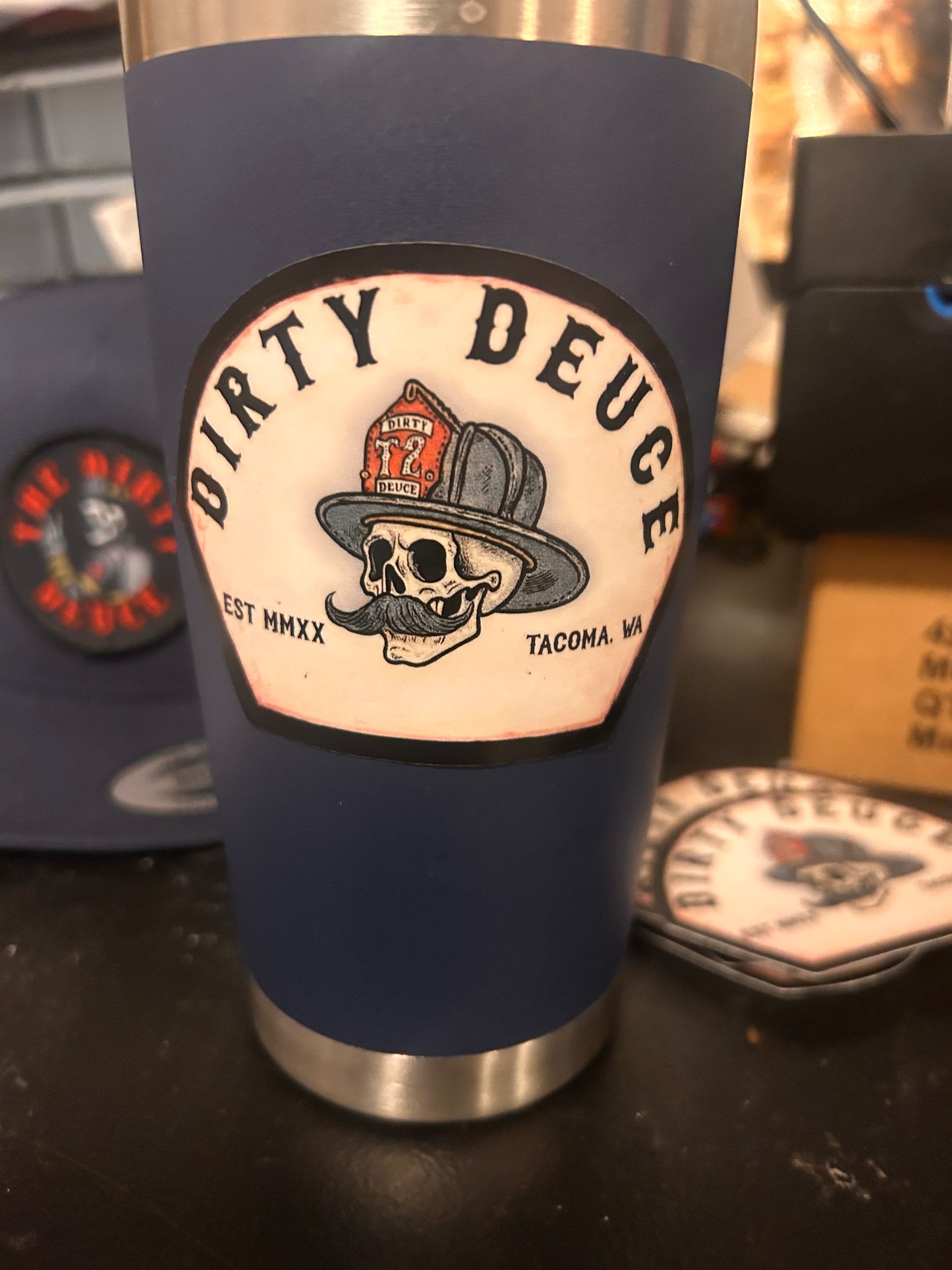 Tombstone Logo Sticker