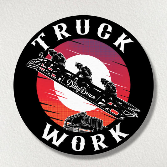 3” Truck Work Sticker