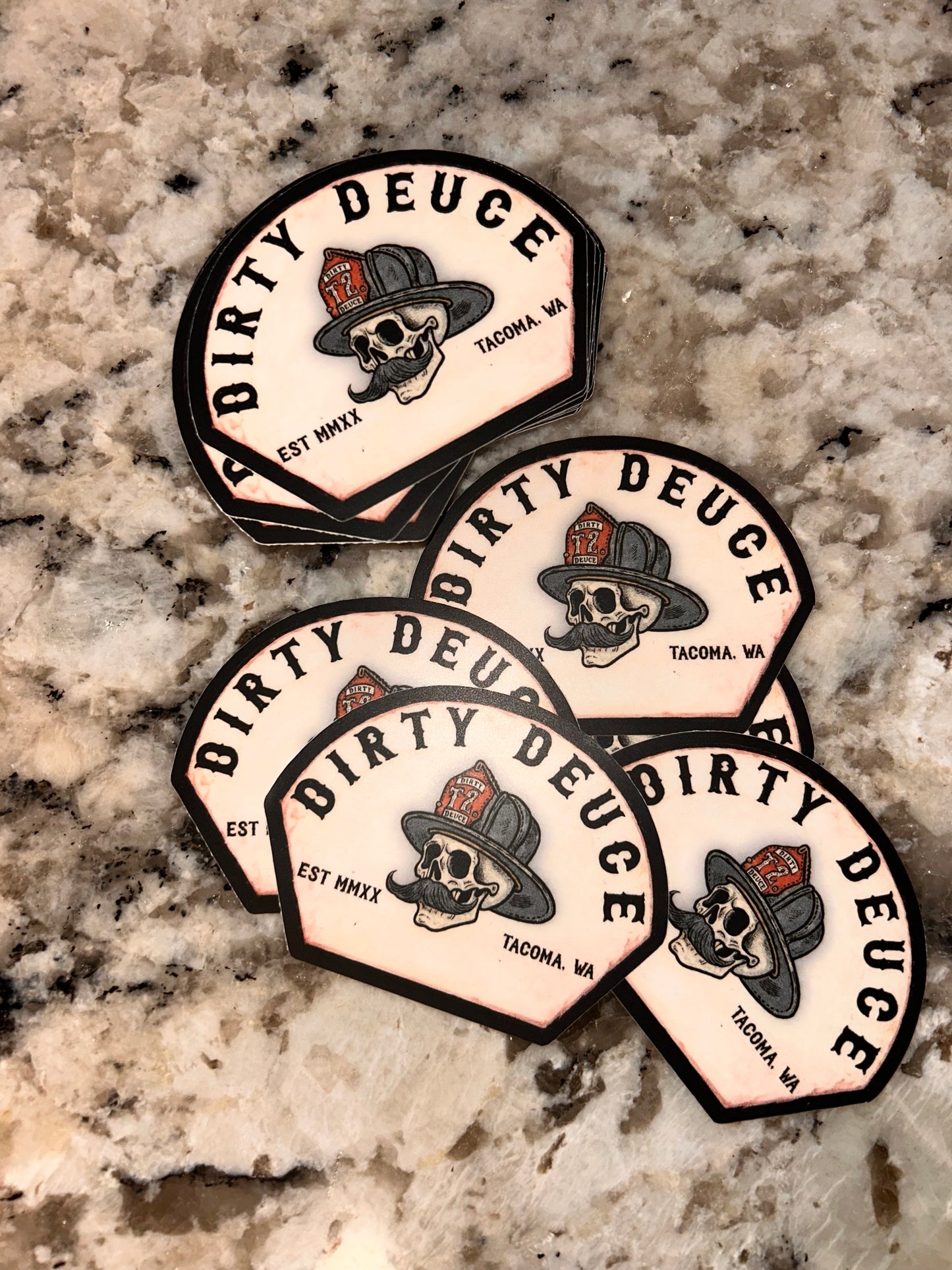 Tombstone Logo Sticker