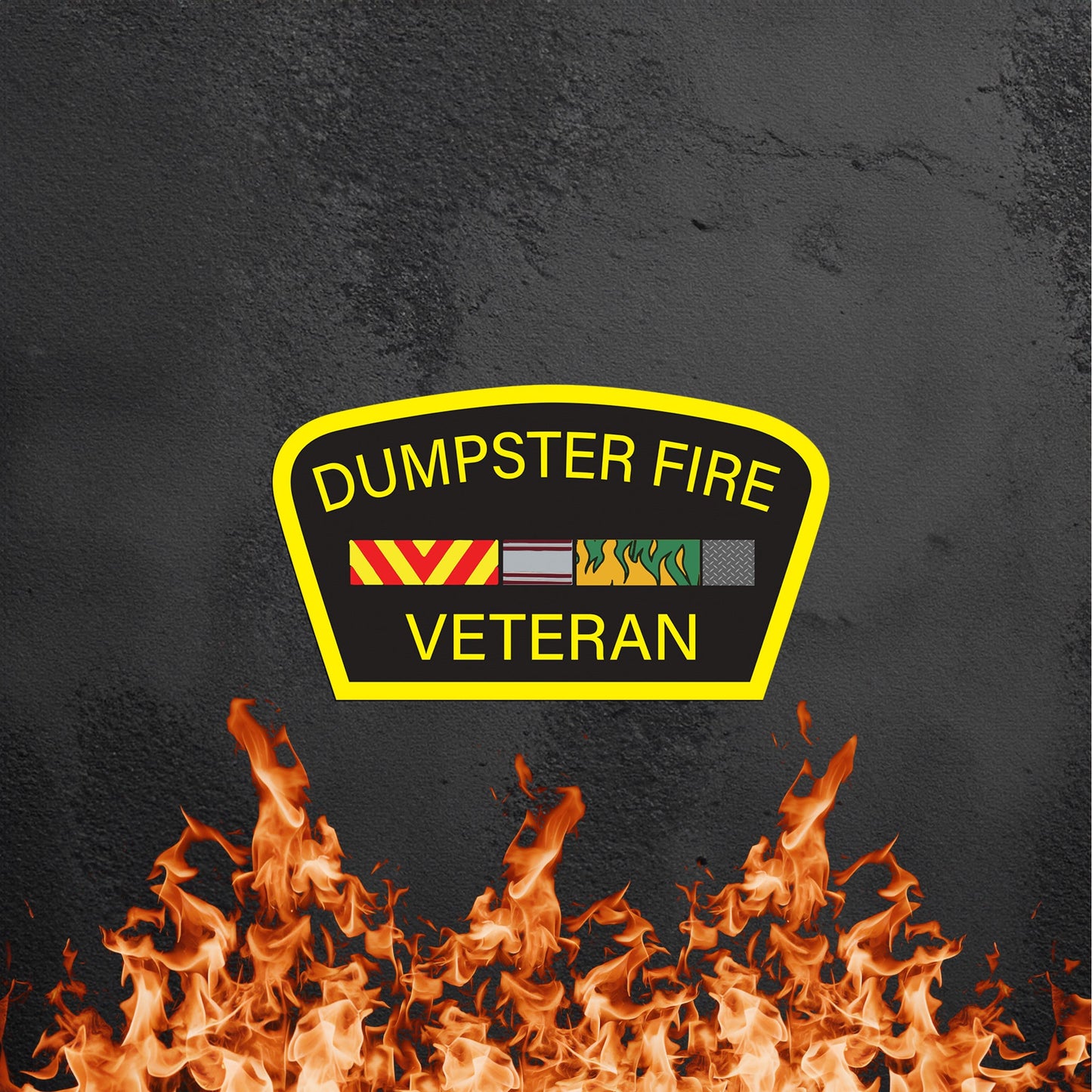 Dumpster Fire Veteran 1.0 Sticker