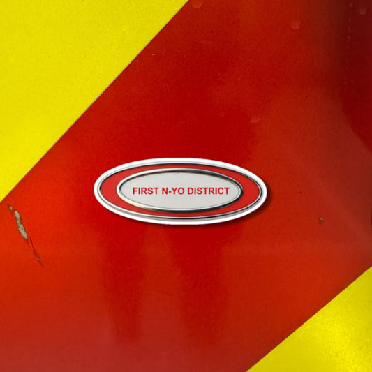 Pump Panel - "First N-Yo District" Sticker