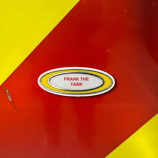 Pump Panel - "Frank the Tank" Sticker