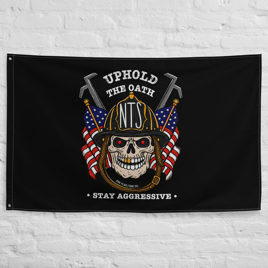 Stay Aggressive Flag