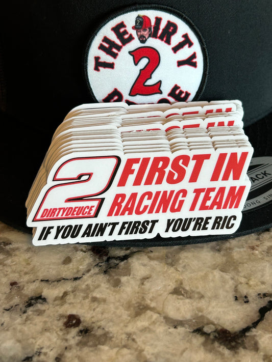 First In Racing Team Stickers